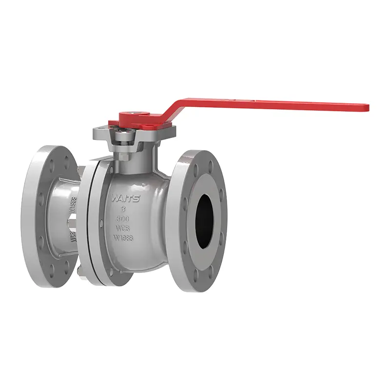 2 pcs flange válvula de esfera flutuante