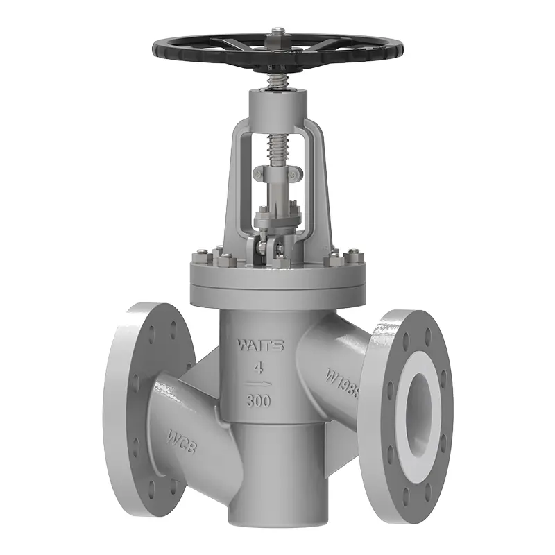 Válvula global forrada de PTFE‌‌