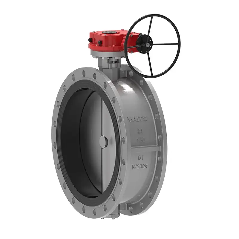 Válvula de borboleta de flange duplo com banco macia