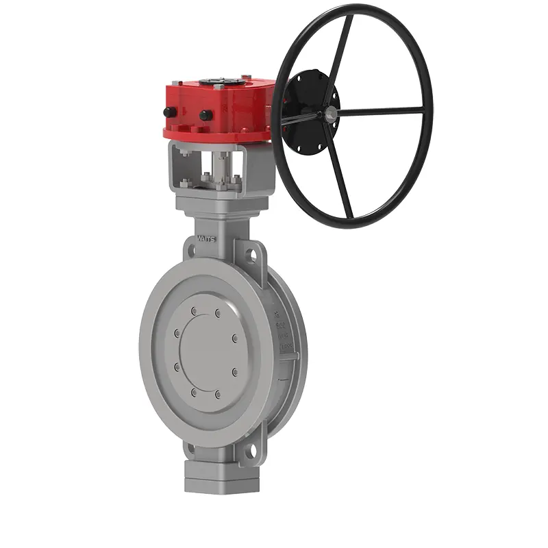 Válvula de borboleta de wafer de metal excêntrico triplo